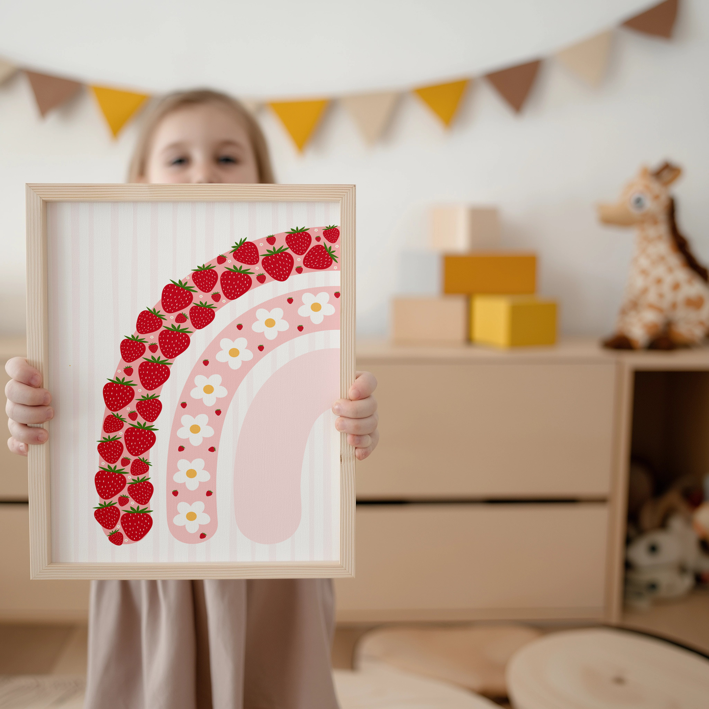 Strawberry Rainbow Print