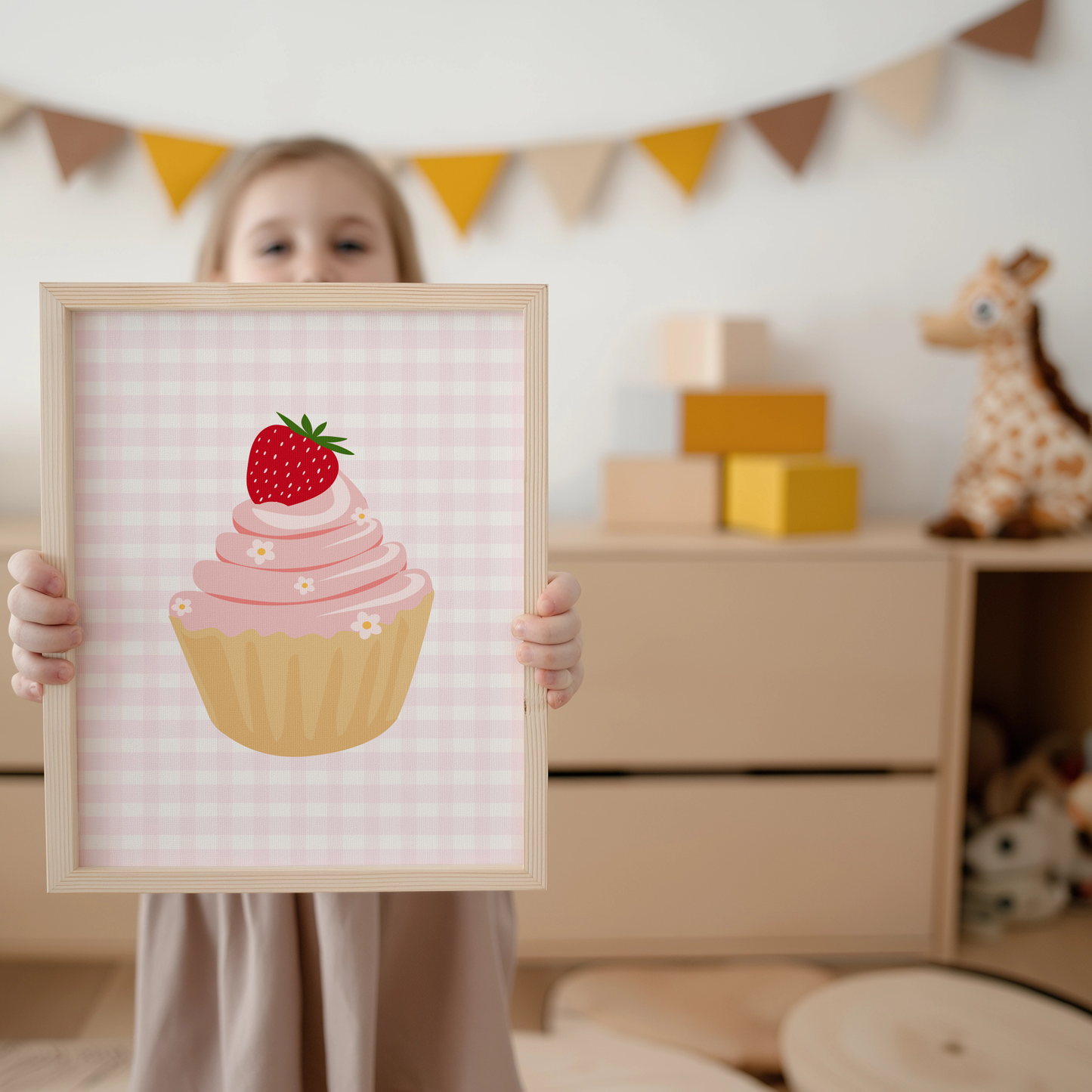 Strawberry Cupcake Print