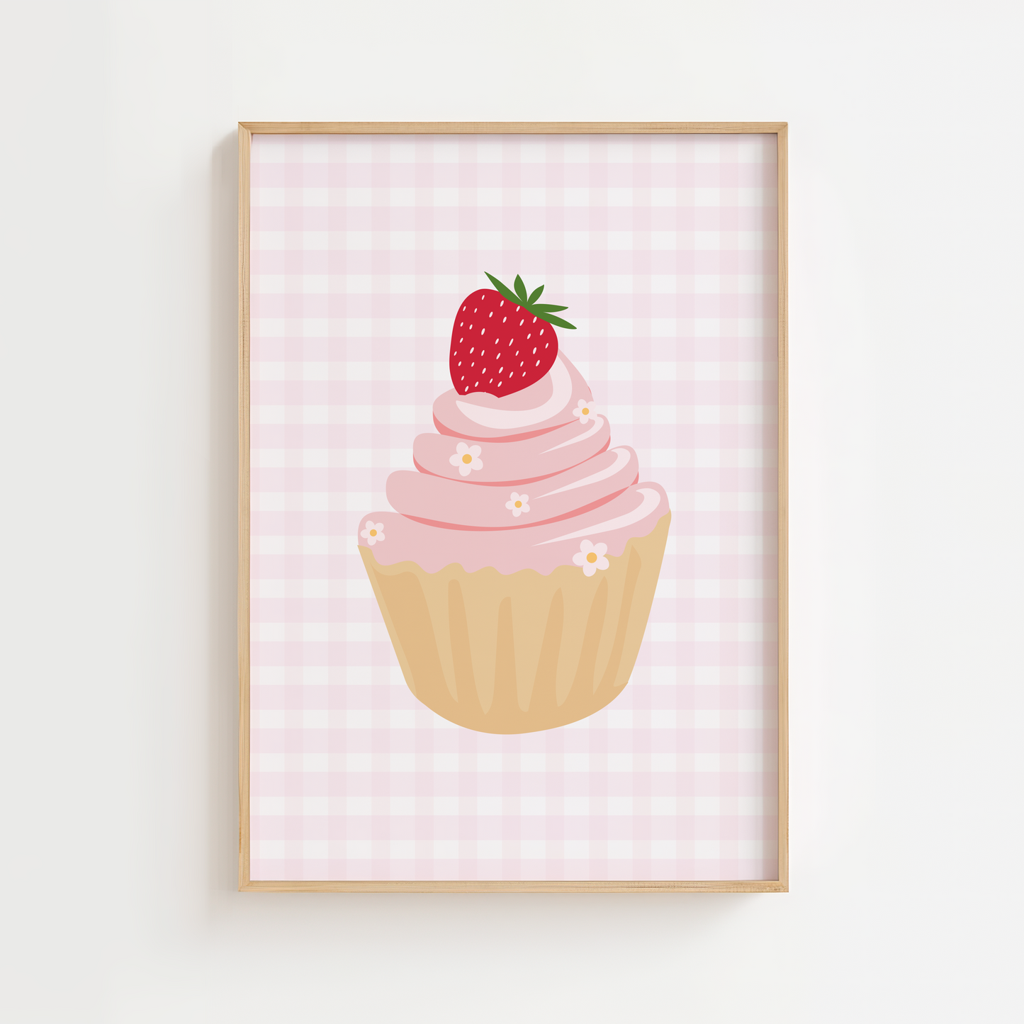 Strawberry Cupcake Print
