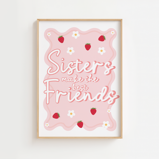 Strawberry Sisters Print