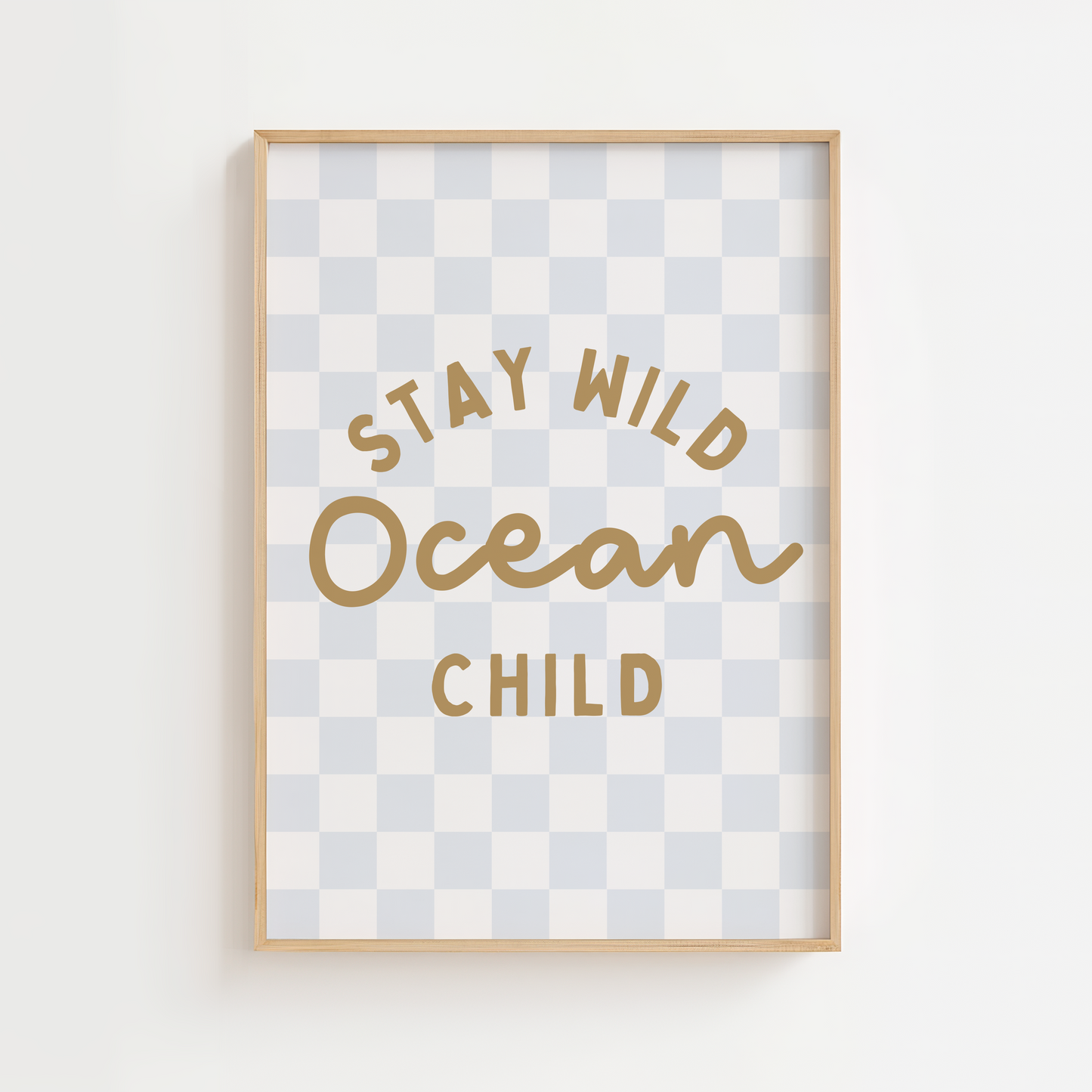 "Stay Wild Ocean Child" Surfer Print