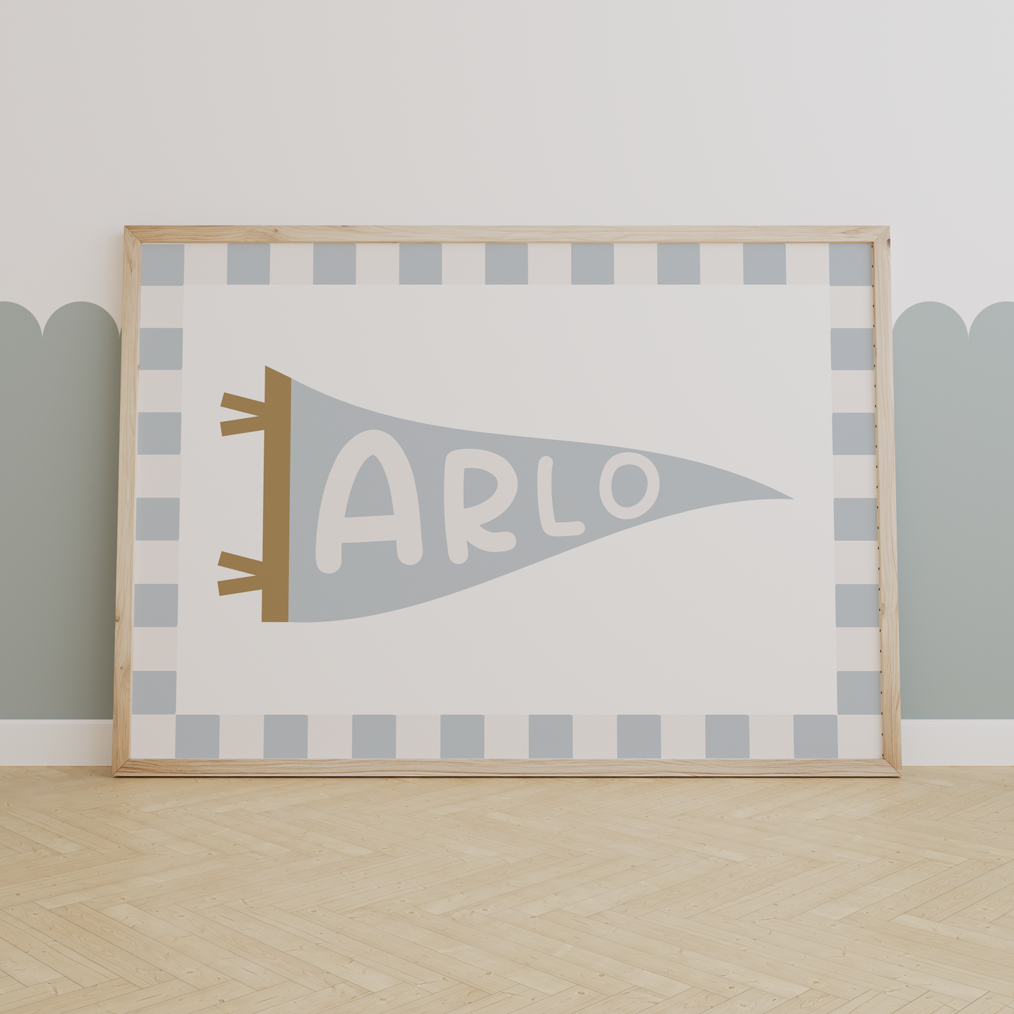 Personalised Pennant Flag Print - Surf Collection