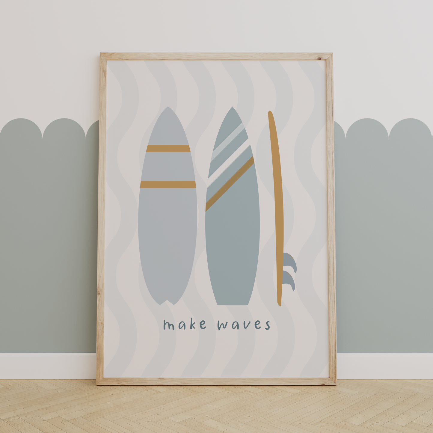Cool Kids Surf board Print