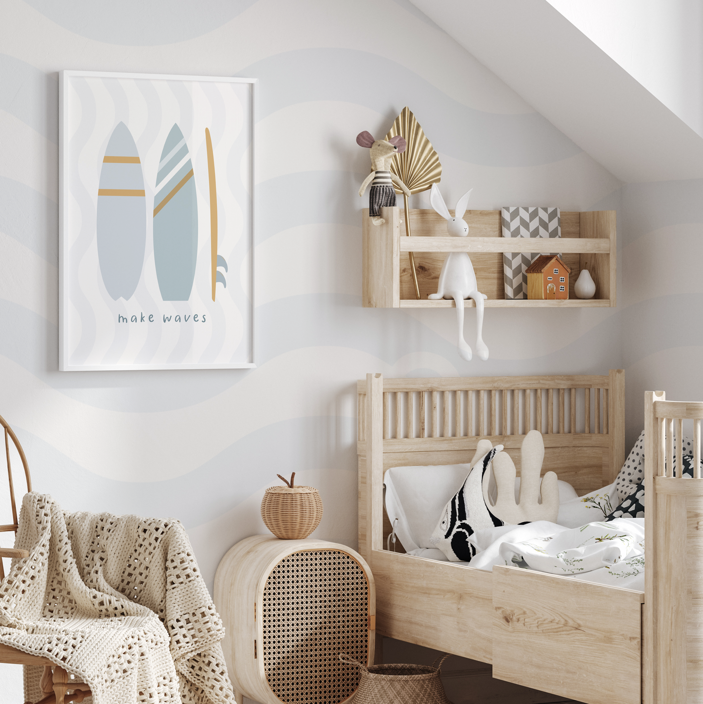 Cool Kids Surf board Print