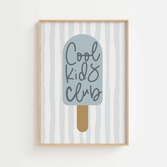 Cool Kids Club Ice Cream Print