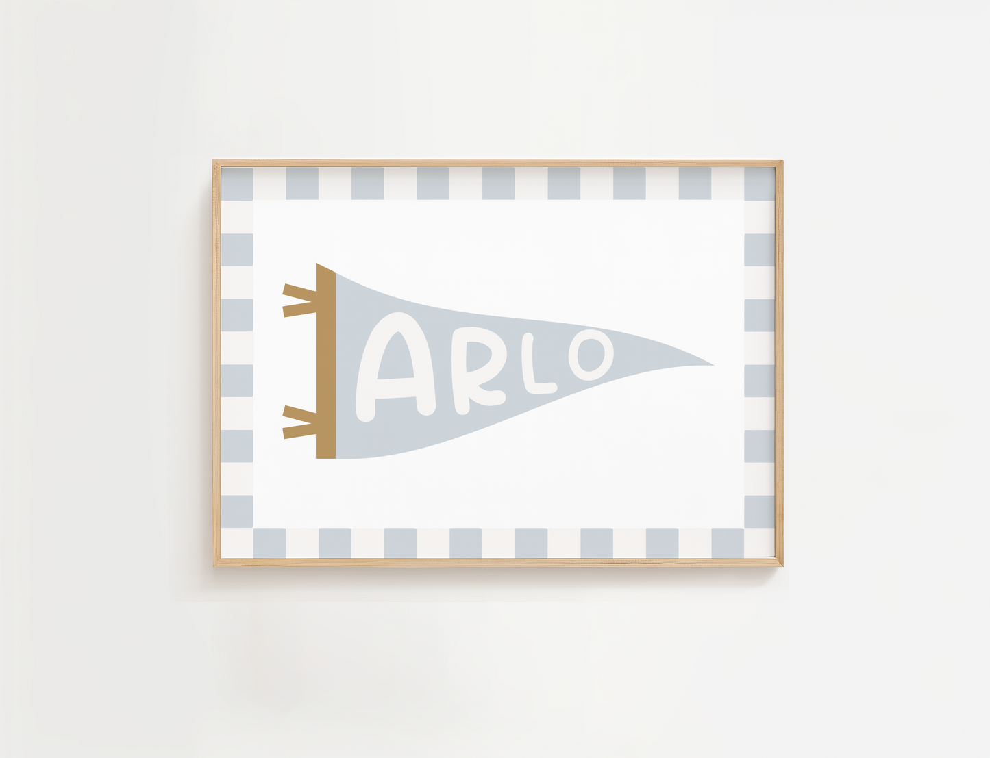 Personalised Pennant Flag Print - Surf Collection