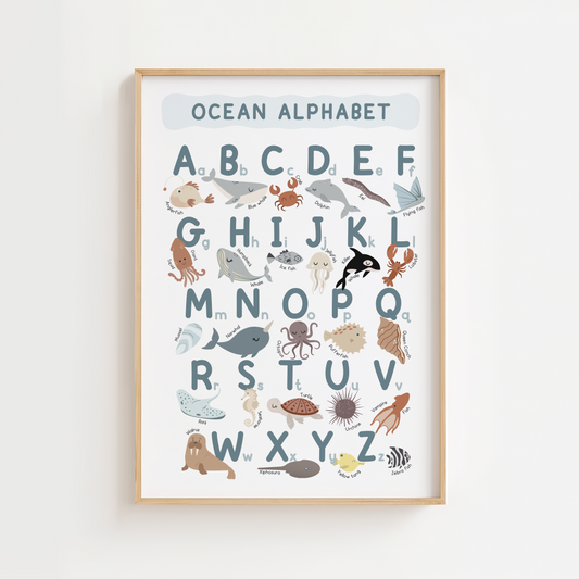 Ocean Alphabet Print