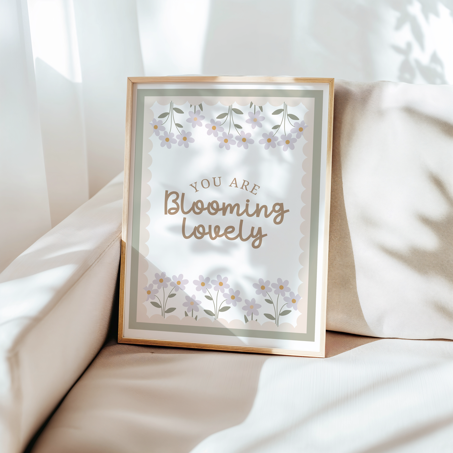 Vintage Floral Blooming Lovely Print