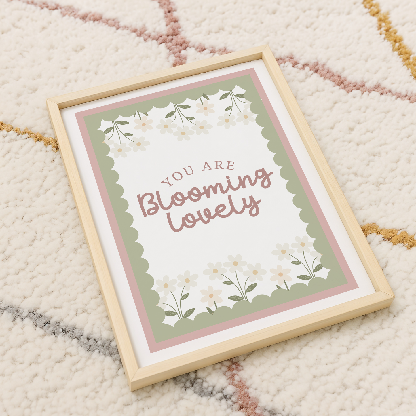 Vintage Floral Blooming Lovely Print