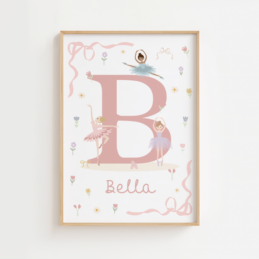 Personalised Woodland Name Print