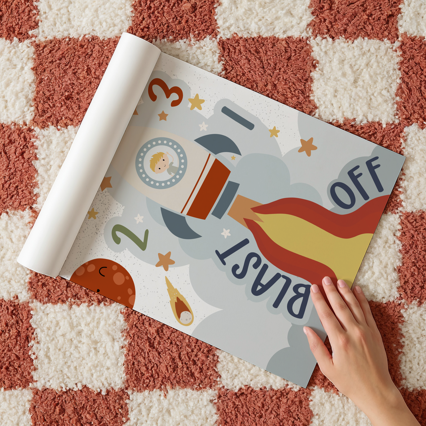 Personalised Space Print – Custom Character - Classic