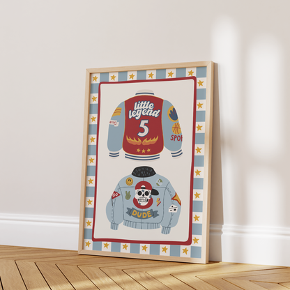 Little Legend Jacket Print - Blue