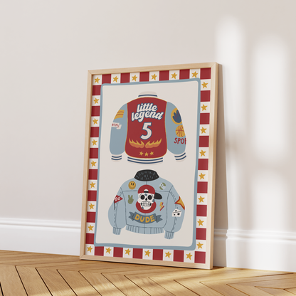 Little Legend Jacket Print - Red