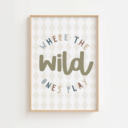 Neutral 'Where The Wild Ones Sleep" Print