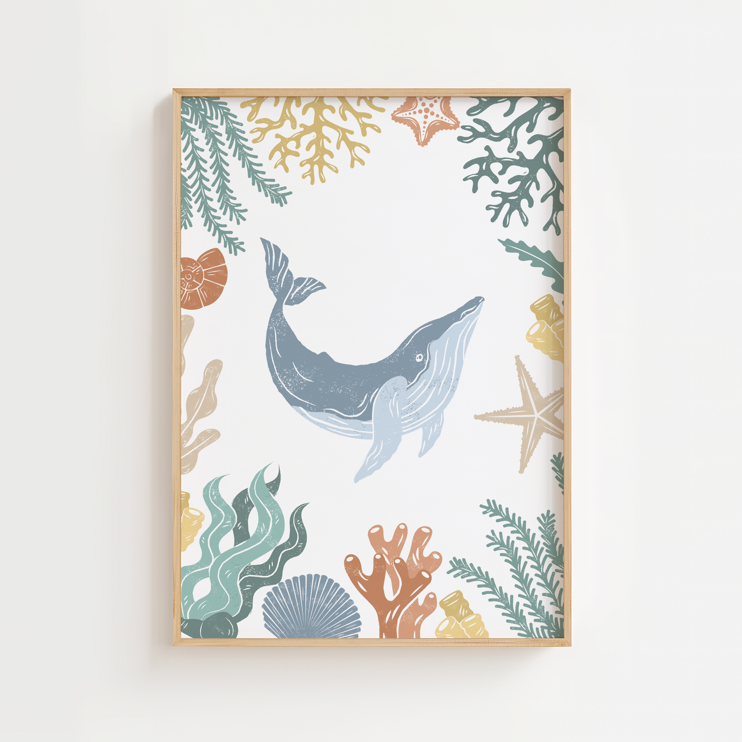 Ocean Whale Wall Art Print