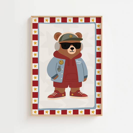 Beary Cool Bear - Red