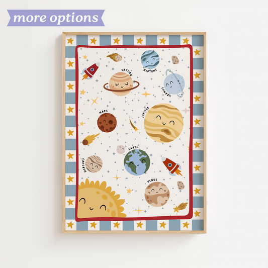 Solar System Educational Kids Print