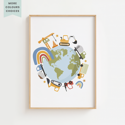 Planet Under Construction Print