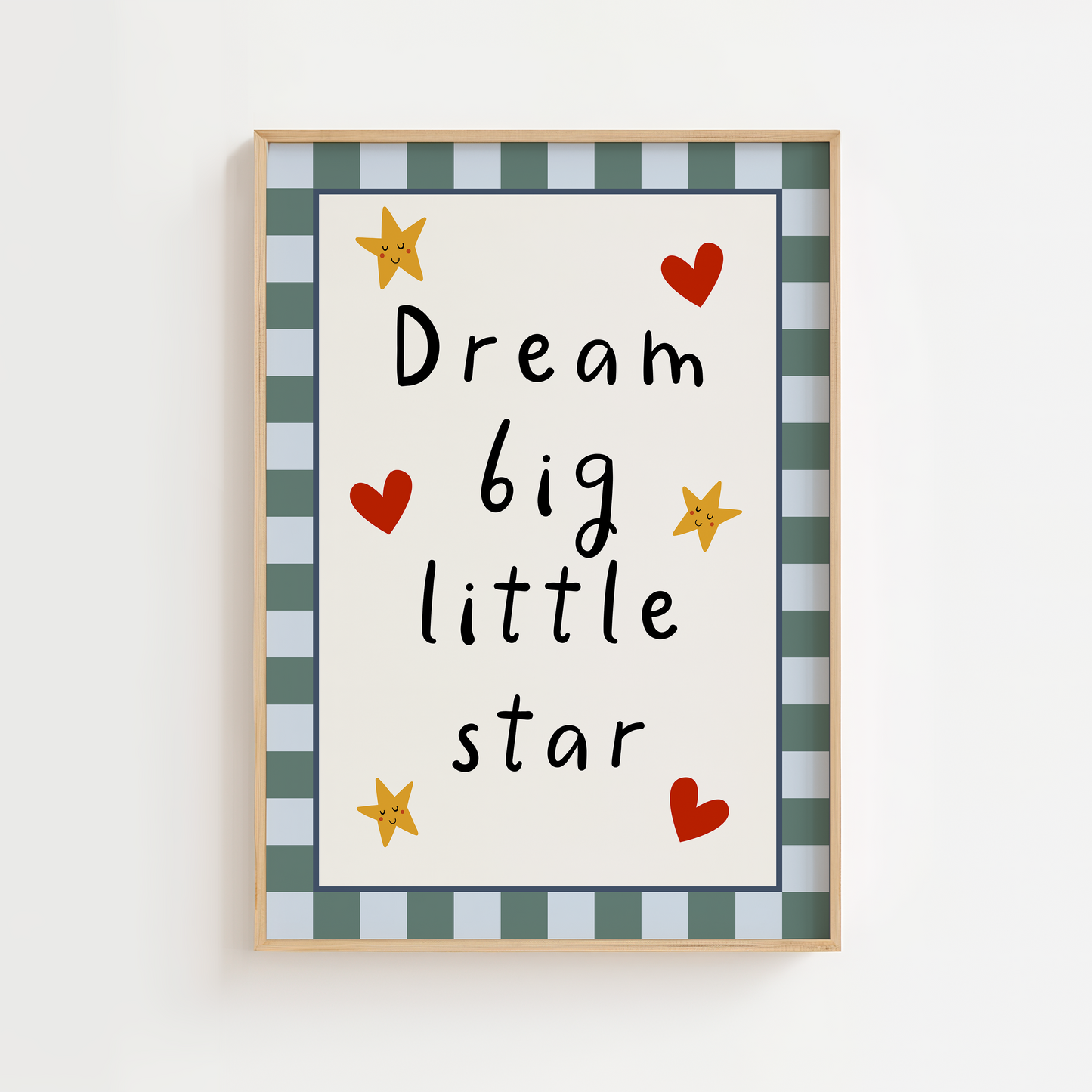 Dream Big Little Star Nursery Print