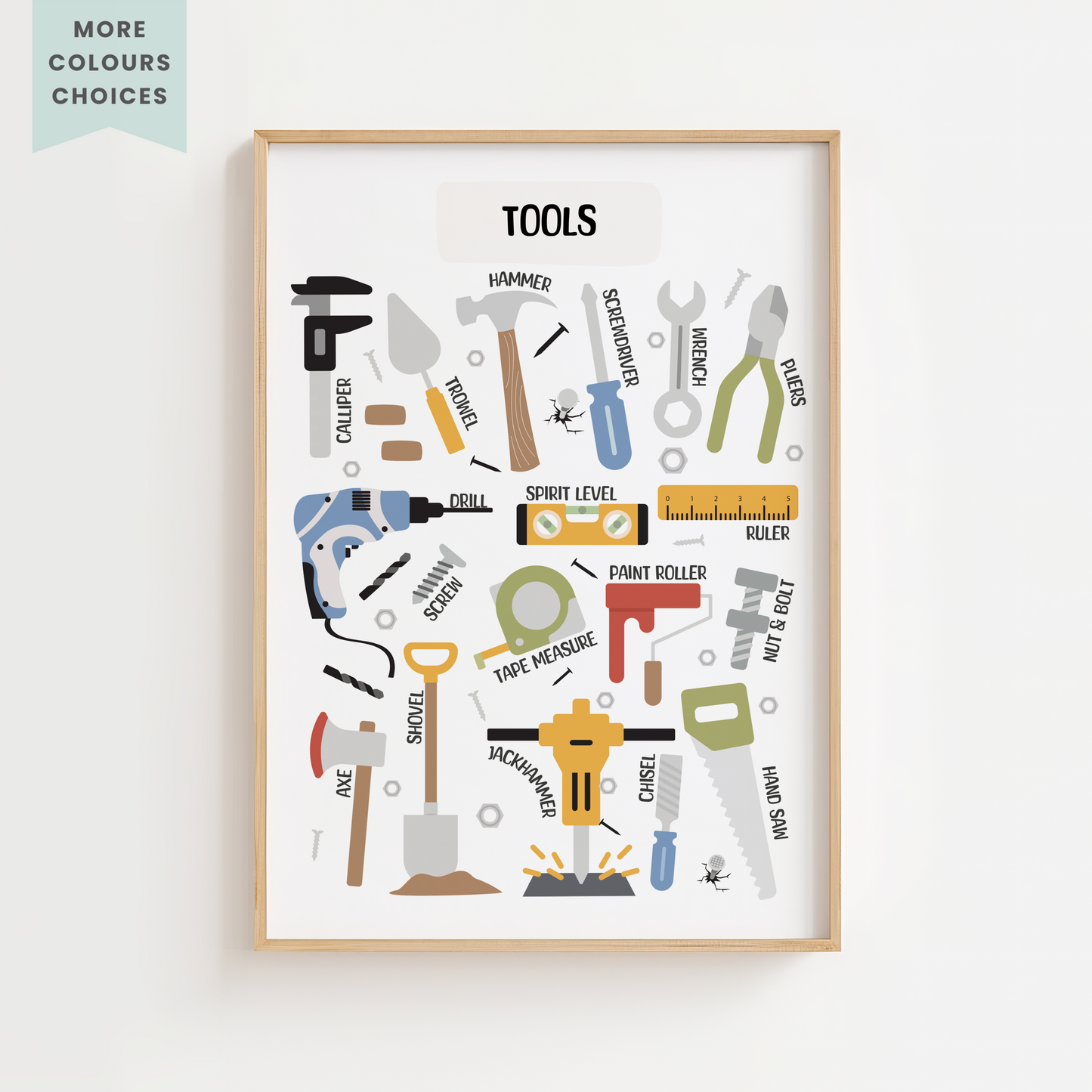 Construction Tools Print