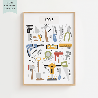 Construction Tools Print