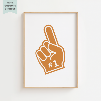 Foam Finger Sports Print