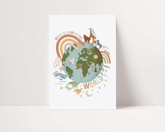 Wonderful World Earth Art Print