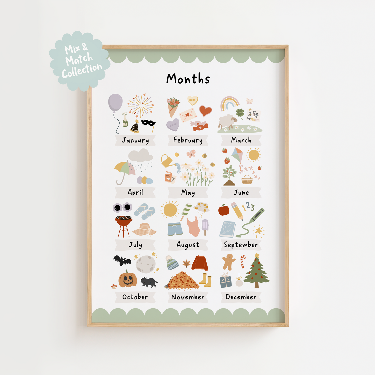 Months of the Year Print