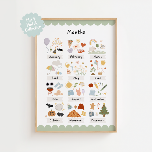Months of the Year Print