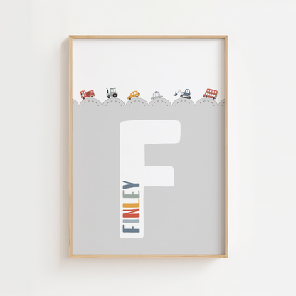 Personalised Scallop Transport Print