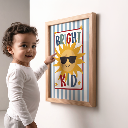 Bright Kid Art Print