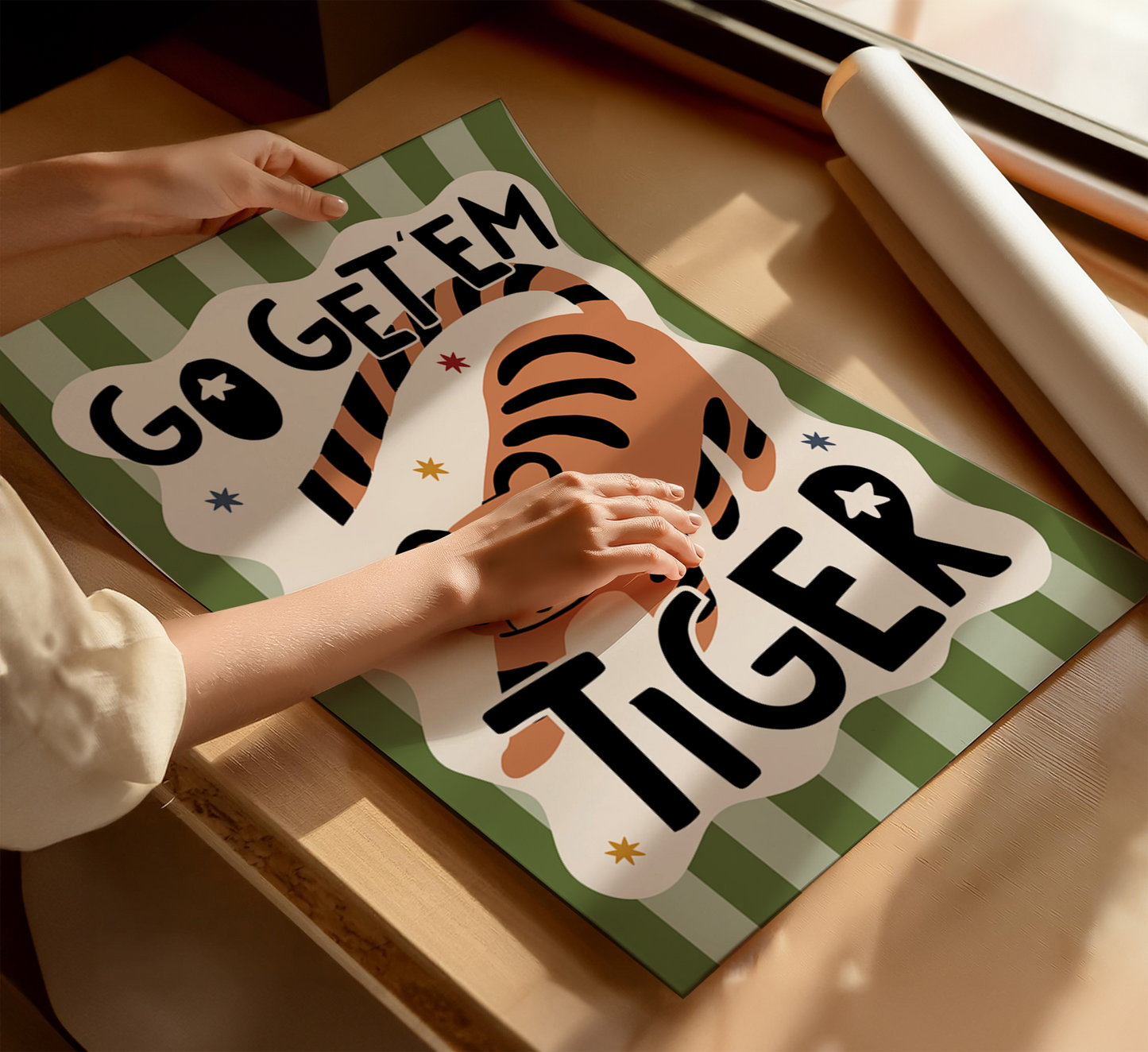 "Easy Tiger" Print