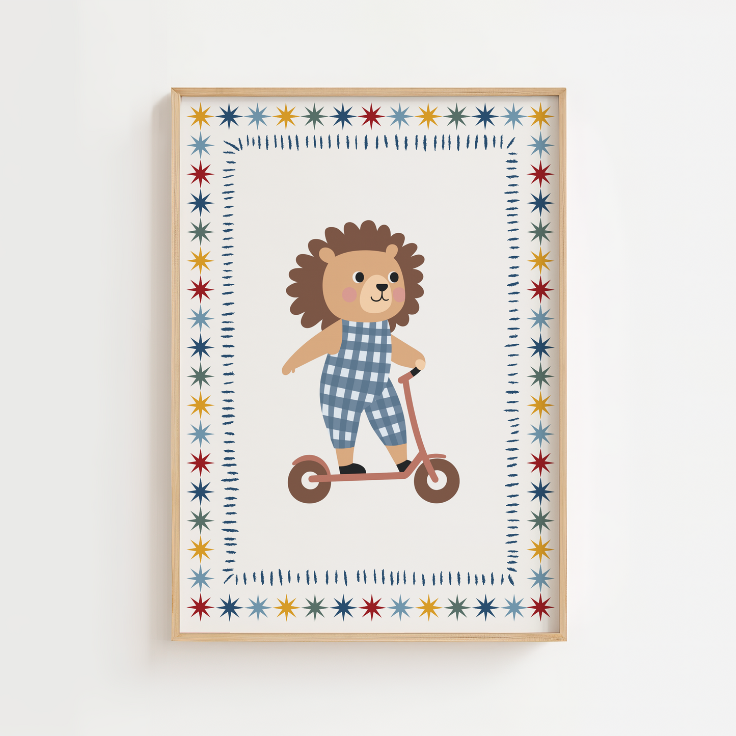 Scooters & Stars Lion Print