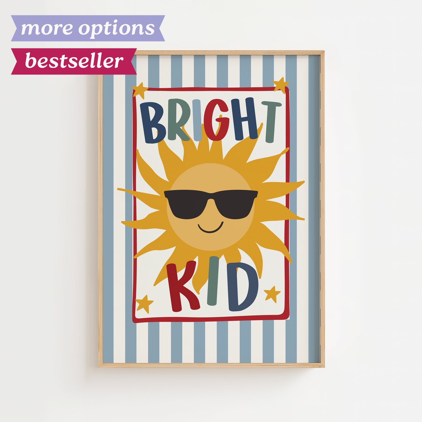 Bright Kid Art Print