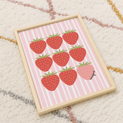 "Unique" Strawberry Print