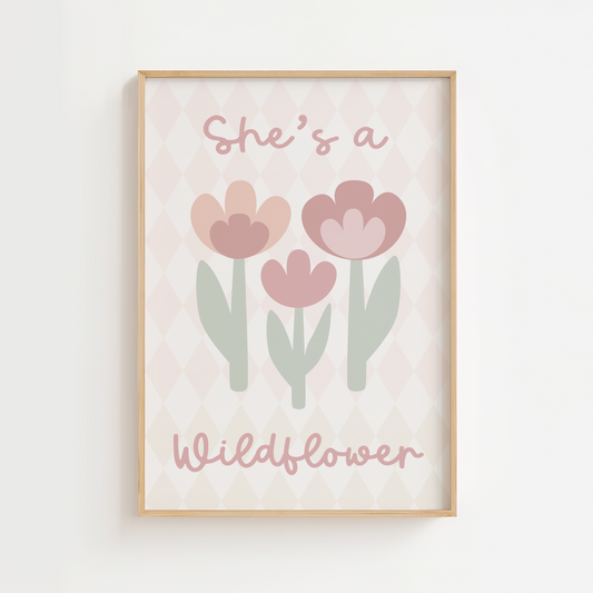 She's A Wildflower Print