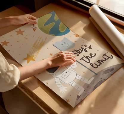 Sky’s The Limit Astronaut Wall Art - Light