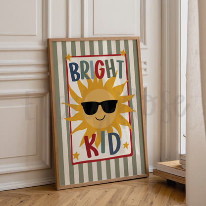 Bright Kid Art Print
