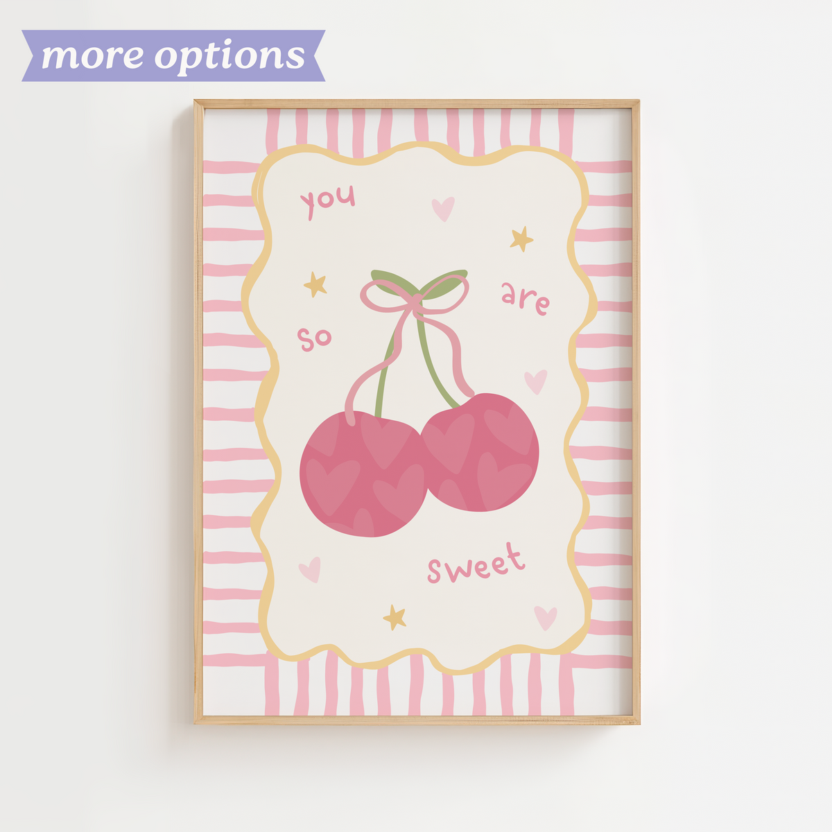 "You are so sweet" Cherry Print