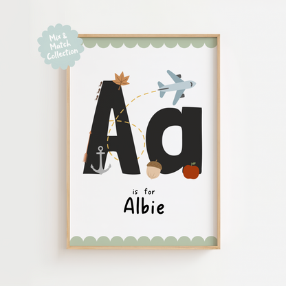 Personalised Alphabet Print (A is for…)