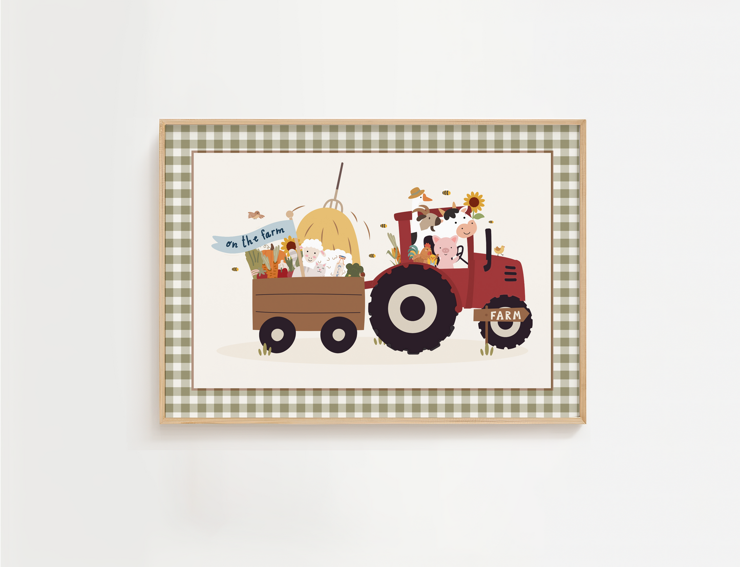 Animal Tractor Print