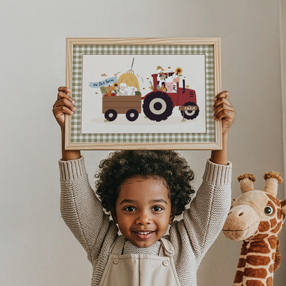 Animal Tractor Print