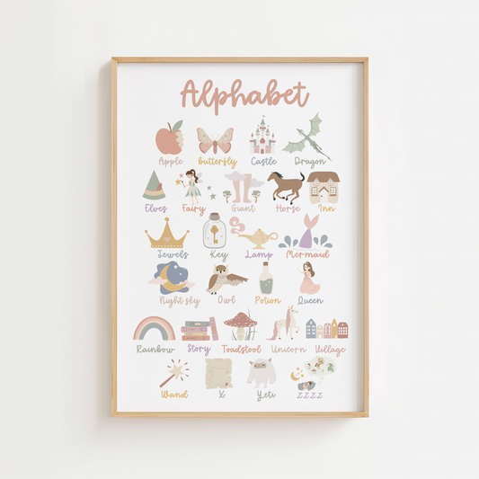 Fairy Alphabet Print