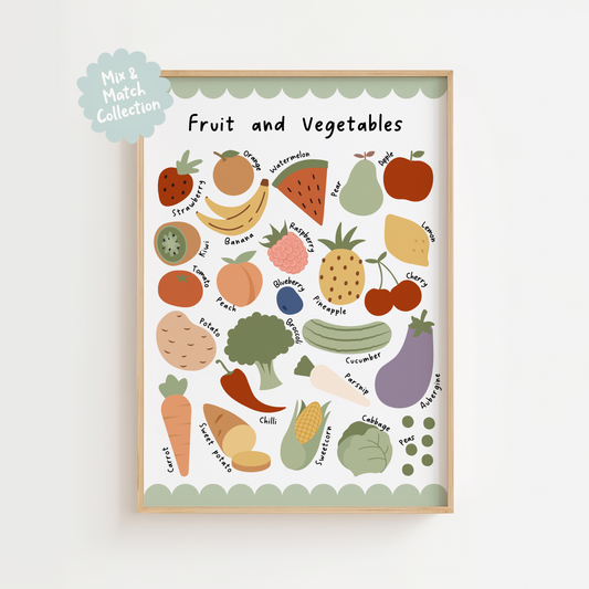 Fruit and Vegetables Print