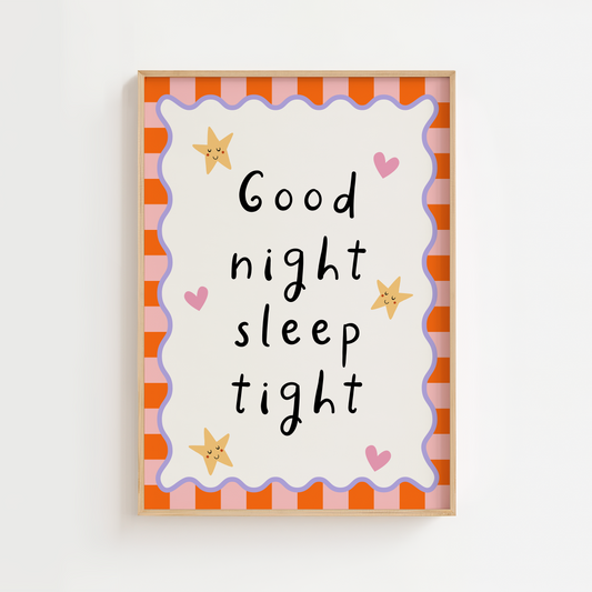 Good Night Sleep Tight Nursery Prints
