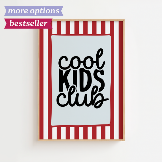 Cool Kids Club Art Print