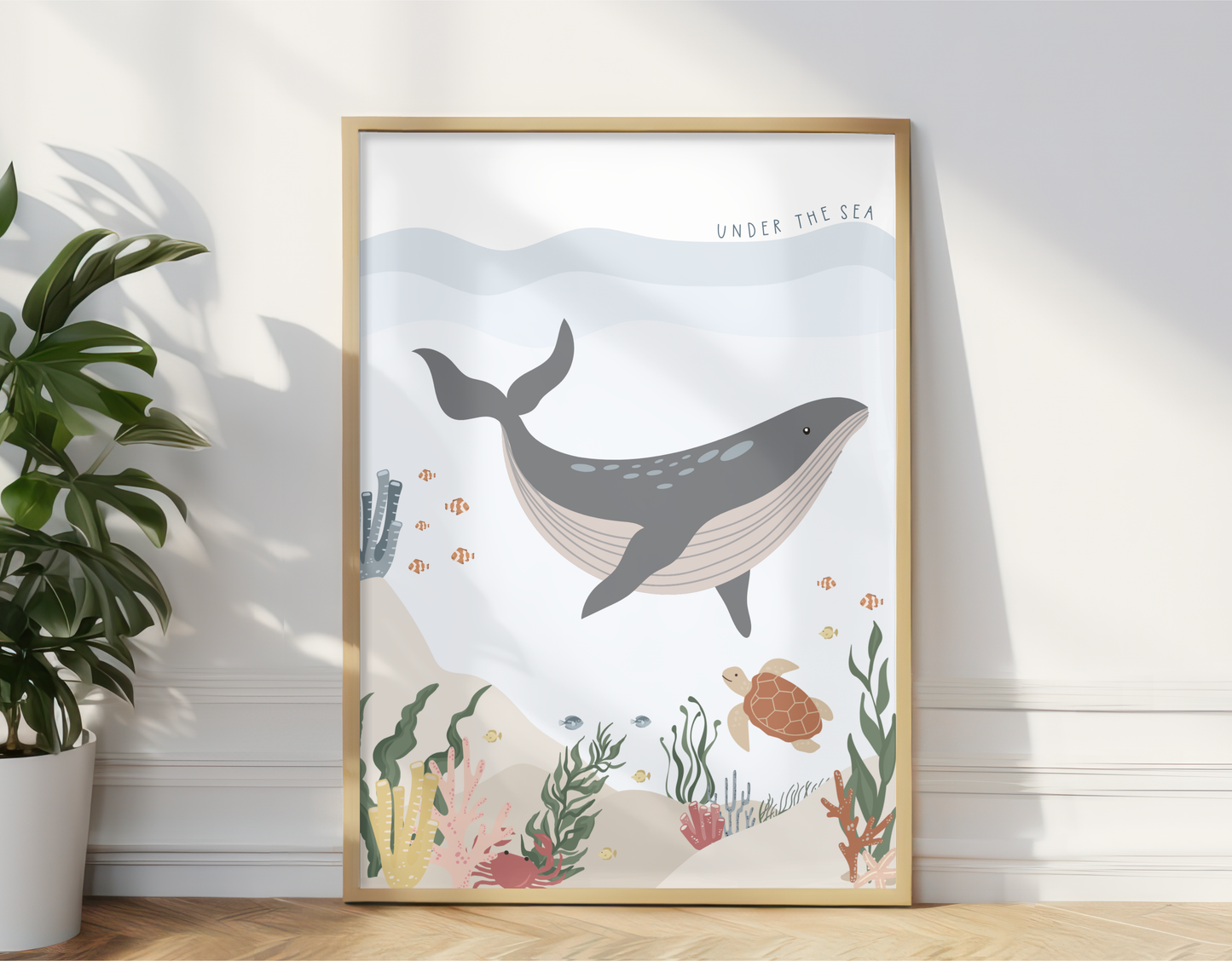 Under the Sea Whale Print