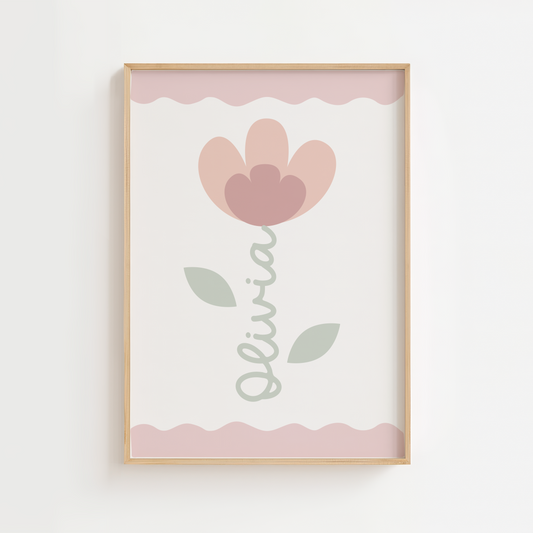 Personalised Flower Print