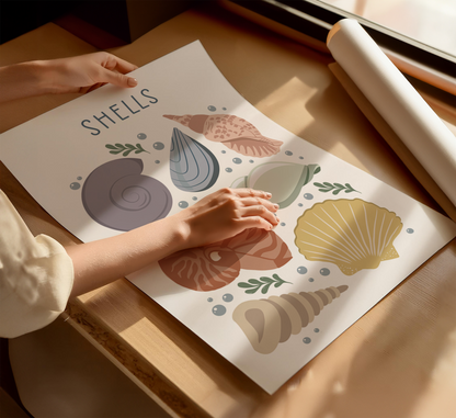 Seashells Illustration Print