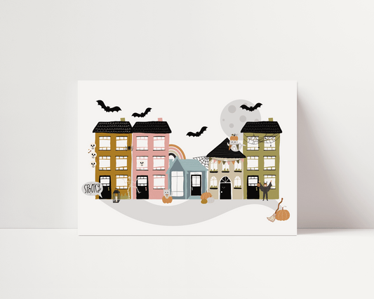 Spooky Street Halloween Print